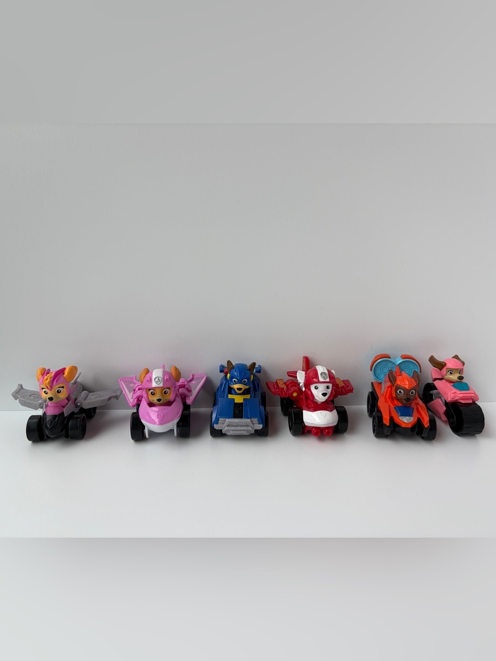 Paw Patrol Pup Squad Racers Plastic Vehicles Cars Lot‎ of 6